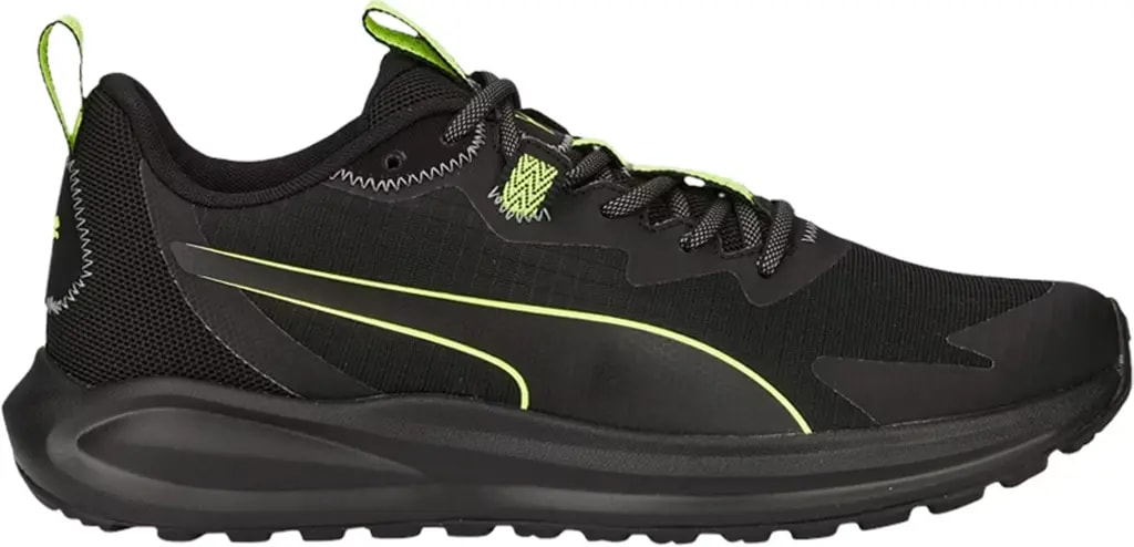 Giày Puma Twitch Runner Trail 'Black Lime Squeeze' 376961-01 — kich-thuoc: 40.5