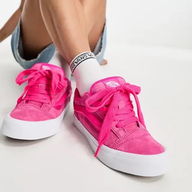 Giày Vans Knu Skool 'Pink' VN0009QCYU2 — ảnh 3