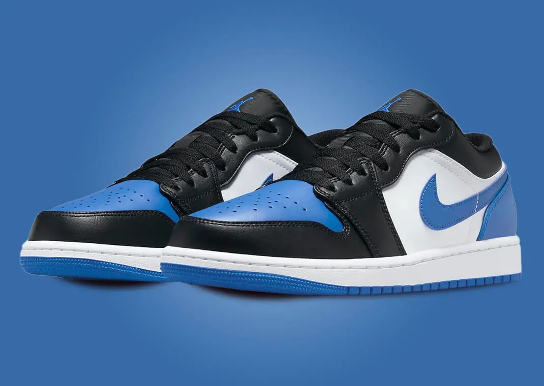 Giày Nike Air Jordan 1 Low GS 'Alternate Royal Toe' 553560-140 — ảnh 4
