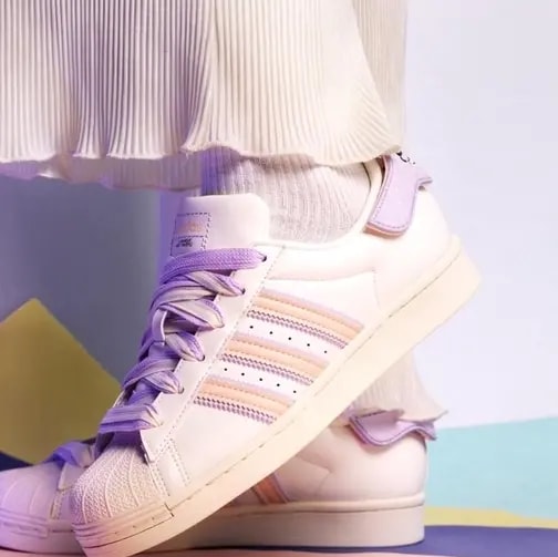 Giày Adidas Originals Superstar 'White Purple Pink' H03727 — ảnh 2