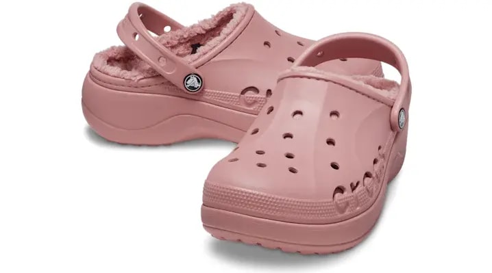 Dép Crocs Classic Platform Lined Clog 'Pink' 208708-682 — ảnh 3