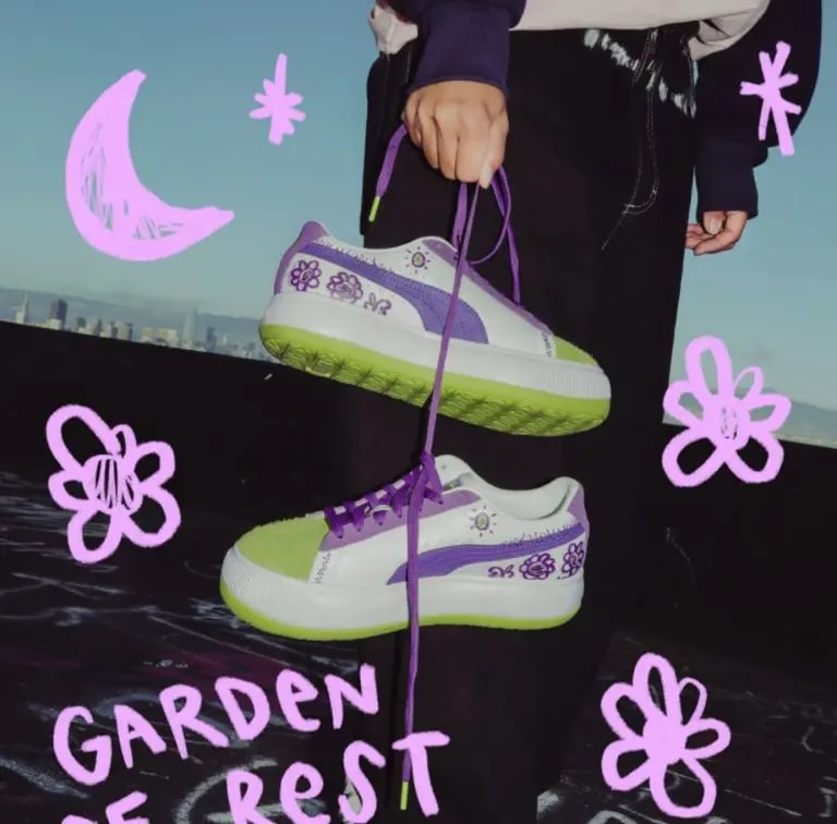 Giày Puma x Flabjacks Suede Mayu 'Garden Of Rest' 388594-01 — ảnh 3
