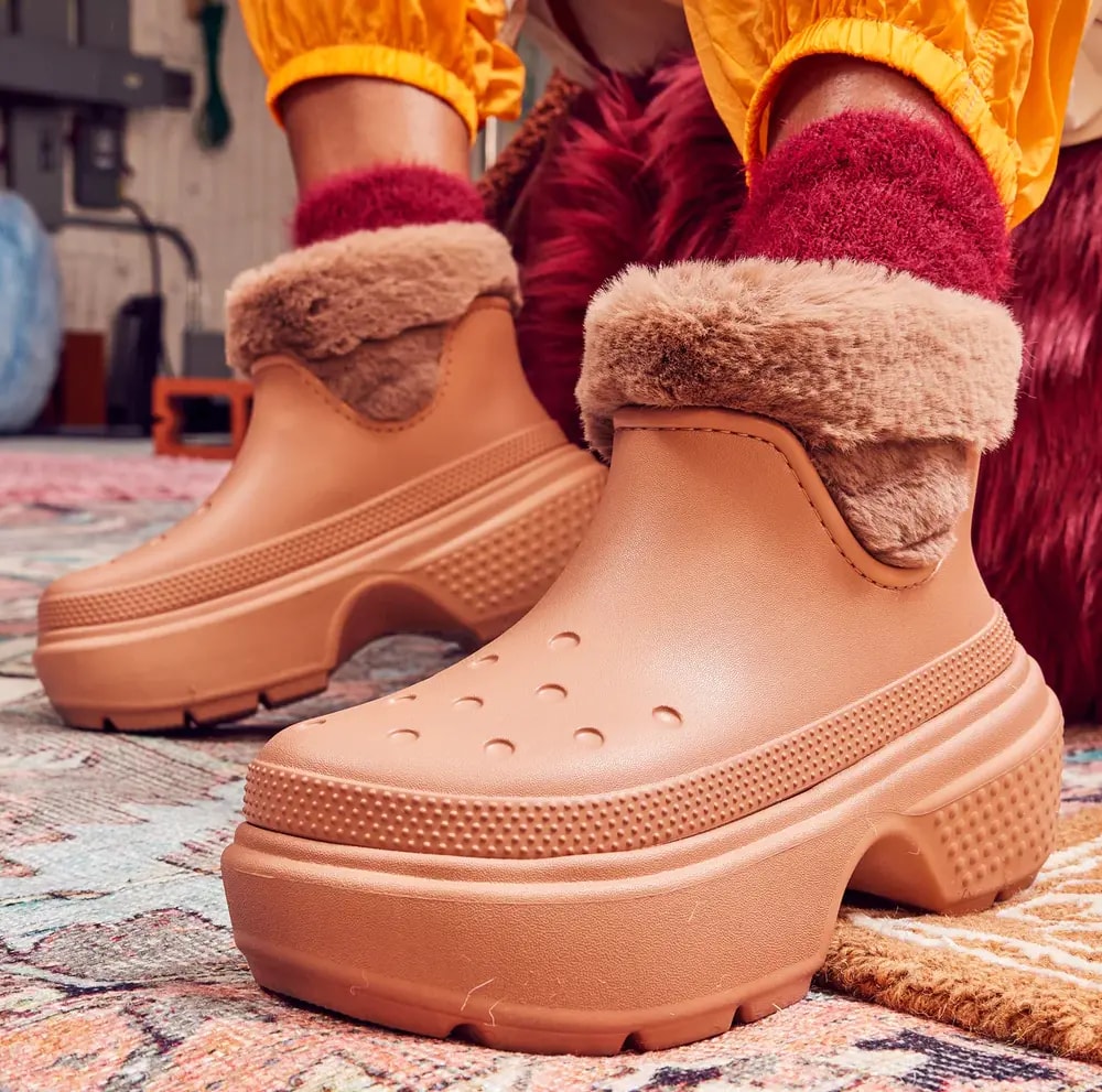 Giày Crocs Stomp Lined Boot 'Cork' 208718-2CC — ảnh 2