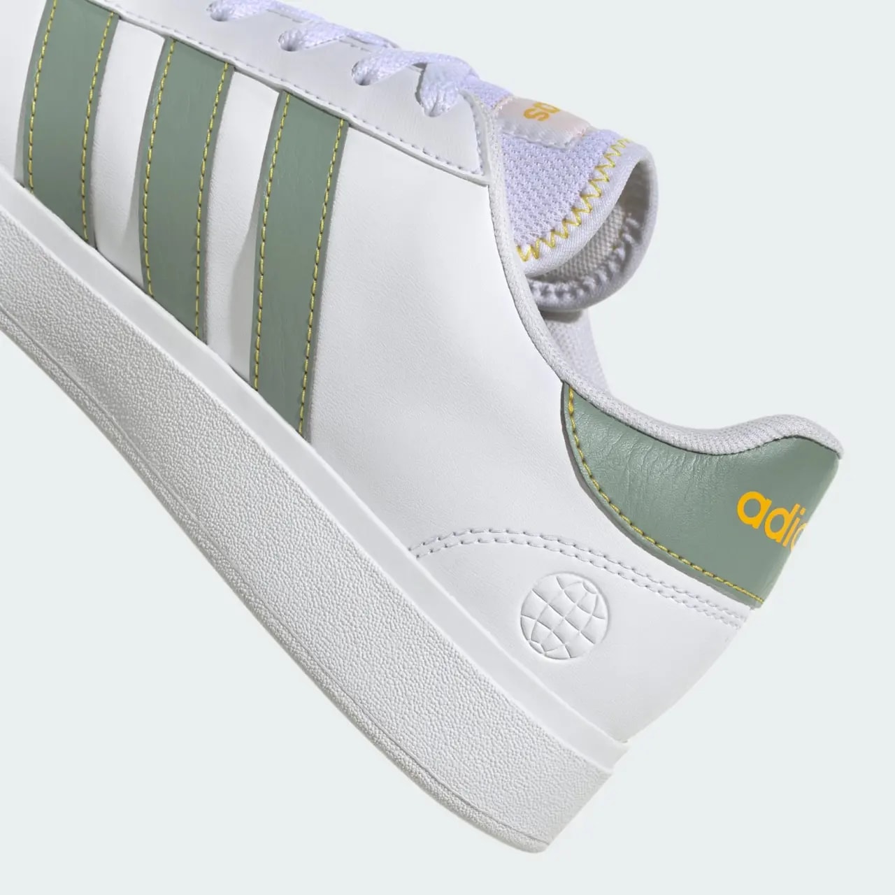 Giày Adidas Grand Court Base 2.0 'White Green' ID4456 — ảnh 4