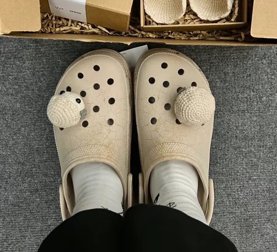 Dép Crocs x GOOD BAI Cloud Eggshell 'Khaki' 209394-2V3 — ảnh 2