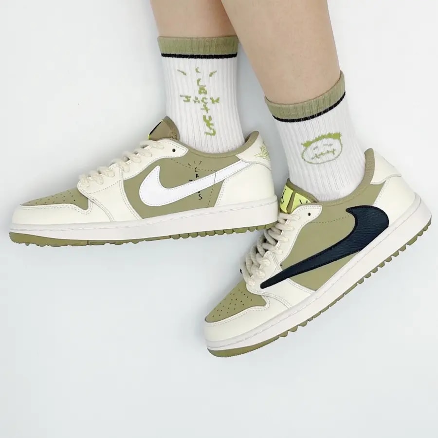 Giày Nike Air Jordan 1 Retro Low Golf 'Travis Scott' FZ3124-200 — ảnh 3
