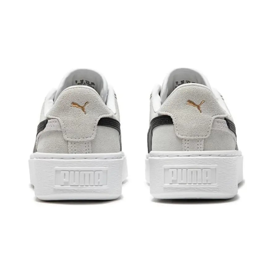 Giày Puma Suede Platform 'White Black' 395225-02 — ảnh 4