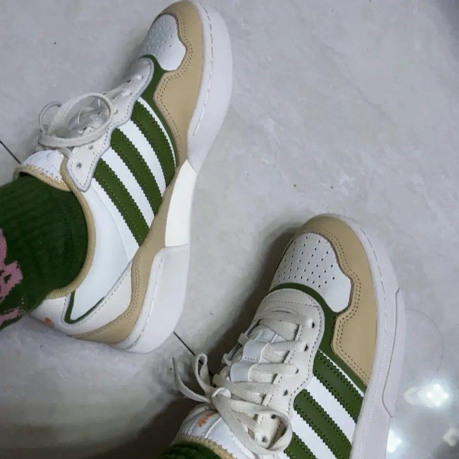 Giày Adidas Courtic 'White Green' ID0567 — ảnh 5