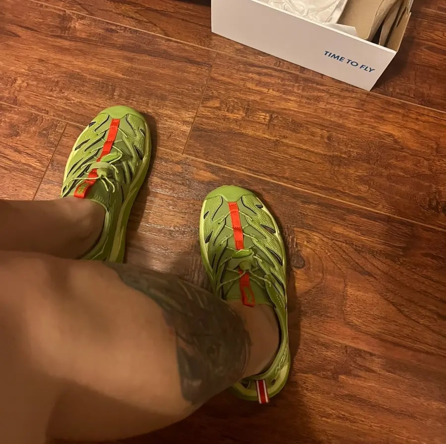 Giày Hoka One One Hopara Sandal 'Dark Citron' 1123112-DCLG — ảnh 3