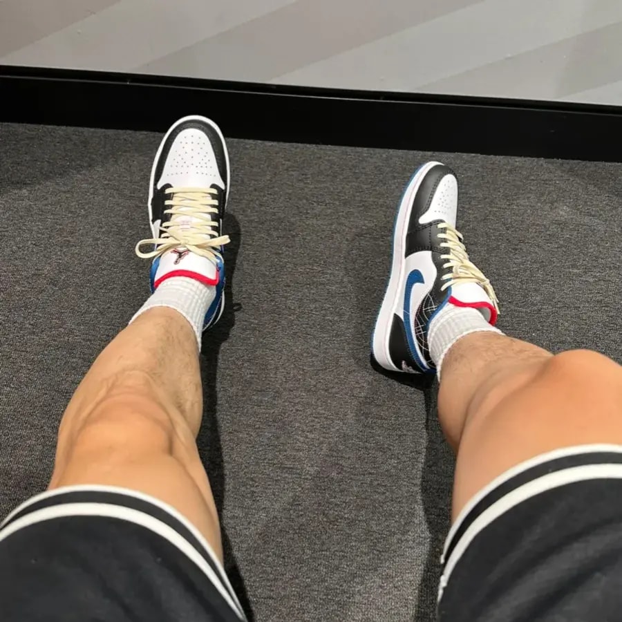 Giày Nike Air Jordan 1 Low 'Blue Sashiko' FV3622-141 — ảnh 3