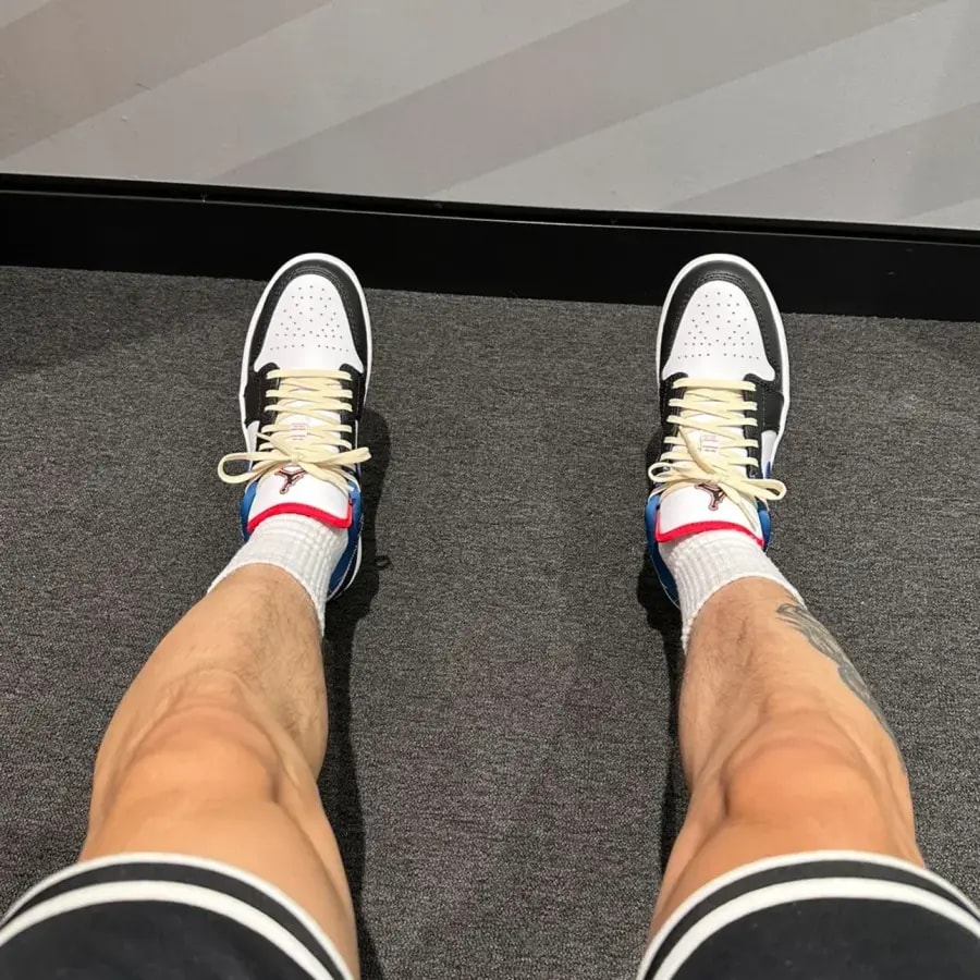 Giày Nike Air Jordan 1 Low 'Blue Sashiko' FV3622-141 — ảnh 4