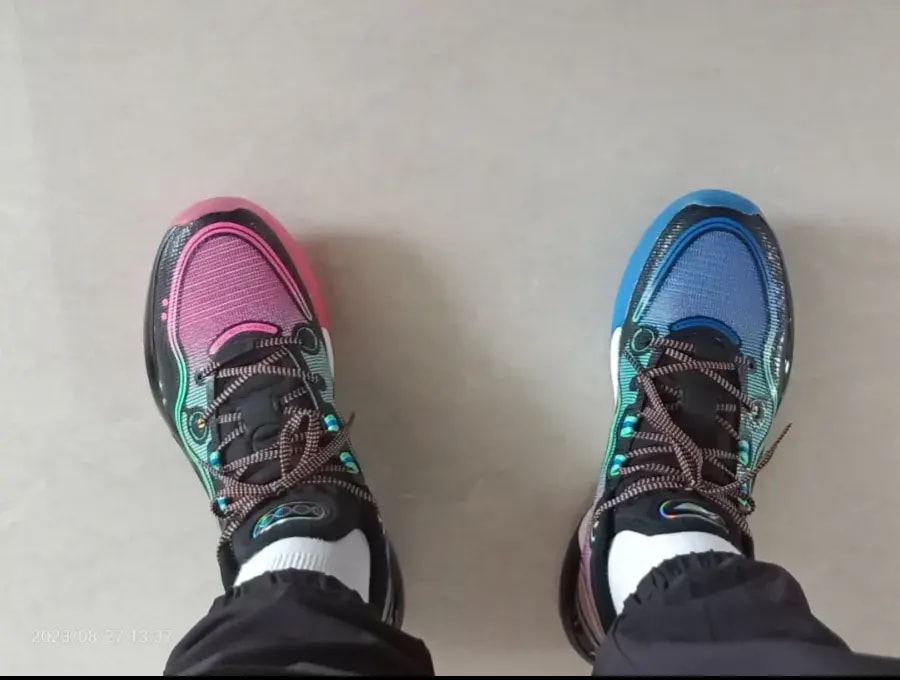 Giày Lining Yushuai Evolution Low 'Black Pink Blue' ABAS161-4 — ảnh 2