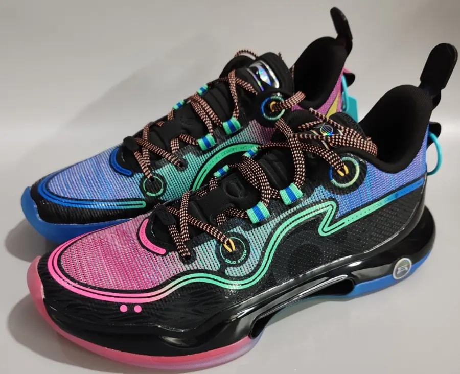 Giày Lining Yushuai Evolution Low 'Black Pink Blue' ABAS161-4 — ảnh 4