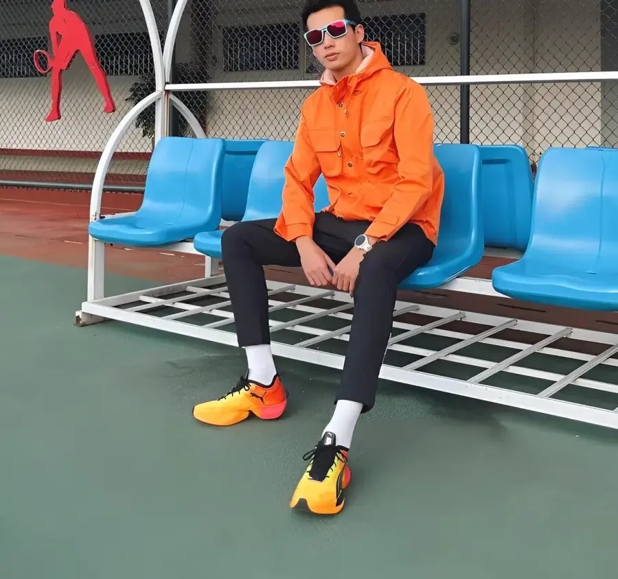 Giày Puma Fast-R Nitro Elite Fireglow 'Yellow Red' 377598-01 — ảnh 2