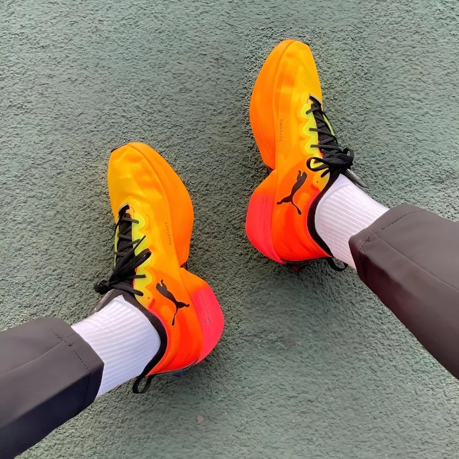Giày Puma Fast-R Nitro Elite Fireglow 'Yellow Red' 377598-01 — ảnh 4