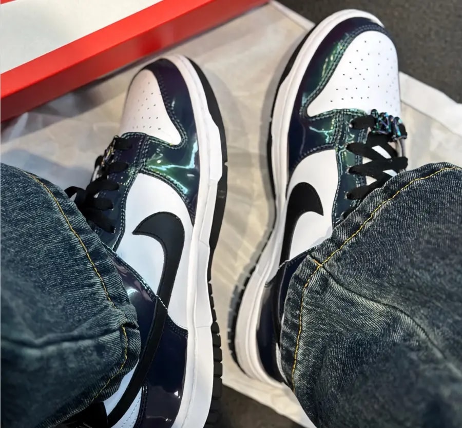 Giày Nike Dunk Low SE ‘Just Do It Iridescent’ FQ8143-001 — ảnh 4