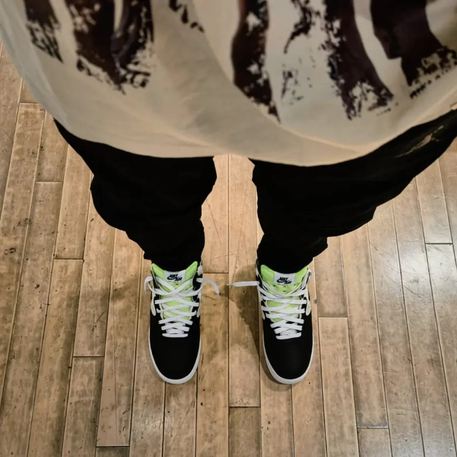 Giày Nike Air Force 1 Mid React 'Black Neon' DQ1872-100 — ảnh 3
