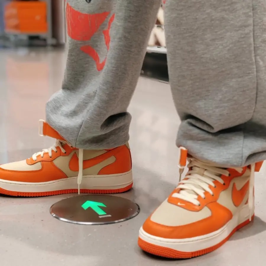 Giày Nike Air Force 1 Mid '07 LX 'Safety Orange' FB2036-700 — ảnh 3