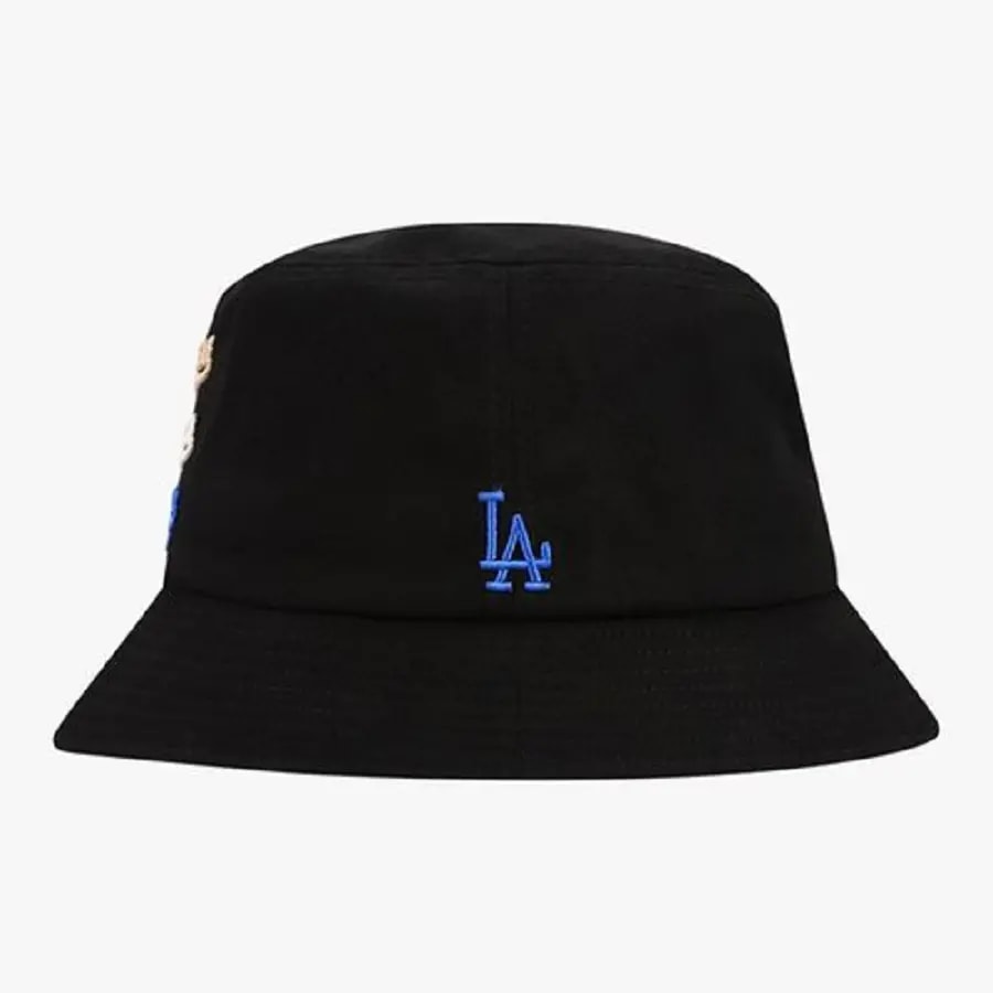 Mũ MLB Logomania Bucket LA 'Black' 32CPHI111-07L — ảnh 4