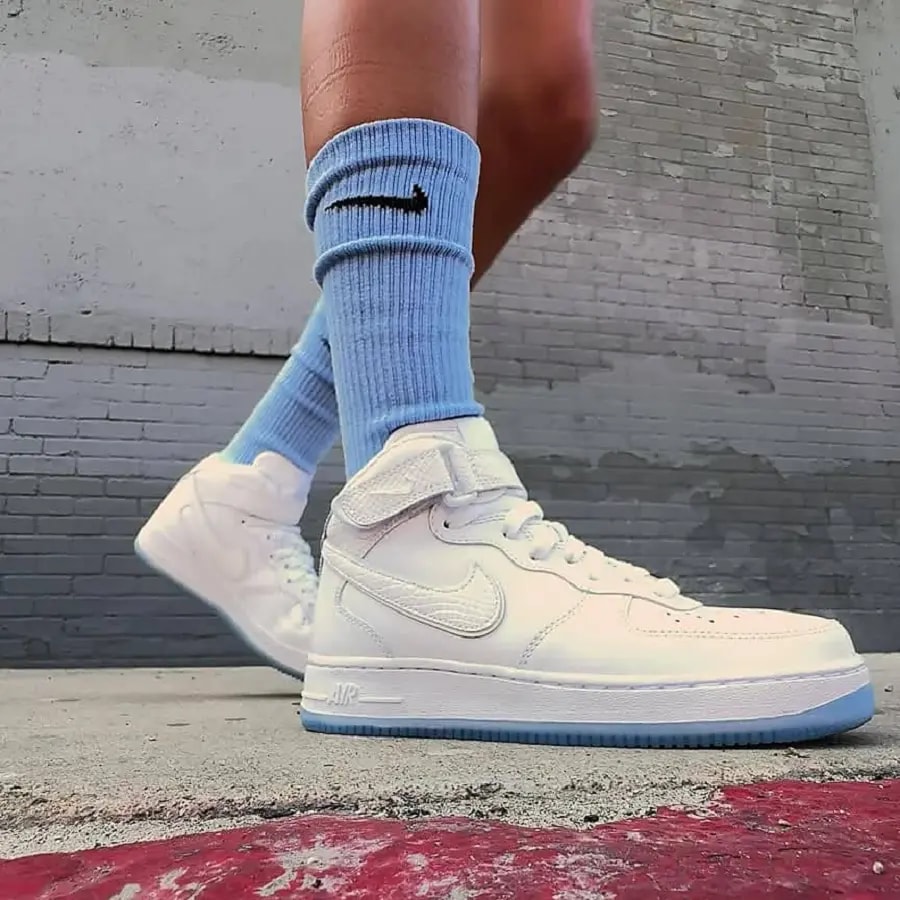 Giày Nike Air Force 1 Mid 'White Ice Reptile' FN4274-100 — ảnh 2