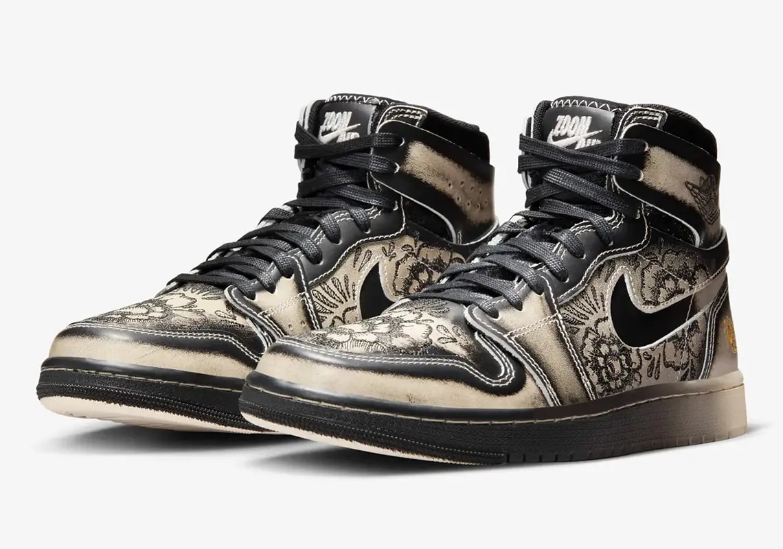 Giày Nike Air Jordan 1 High Zoom CMFT 2 'Dia de los Muertos' FQ8155-010 — ảnh 4