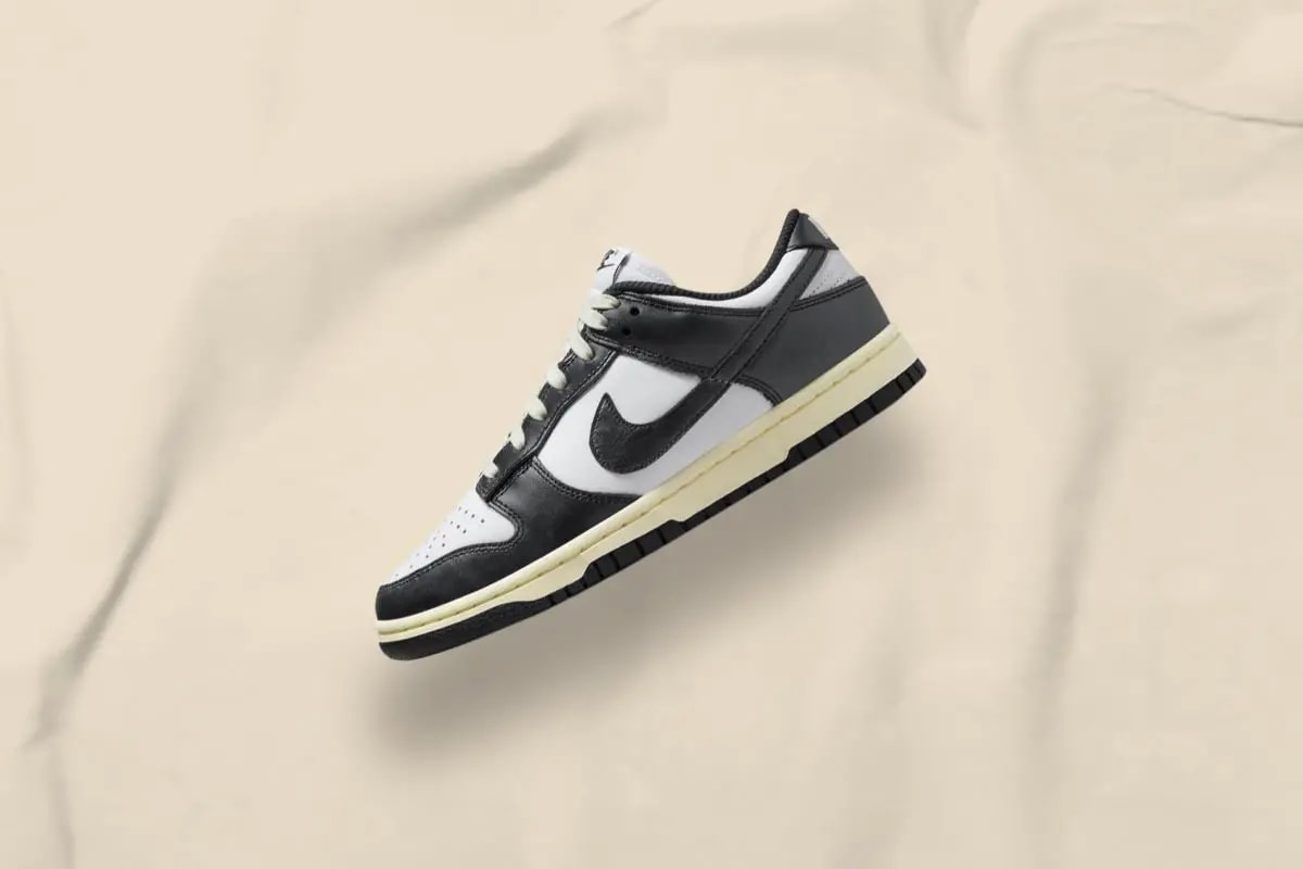 Giày Nike Dunk Low Vintage 'Black White' FQ8899-100 — ảnh 2