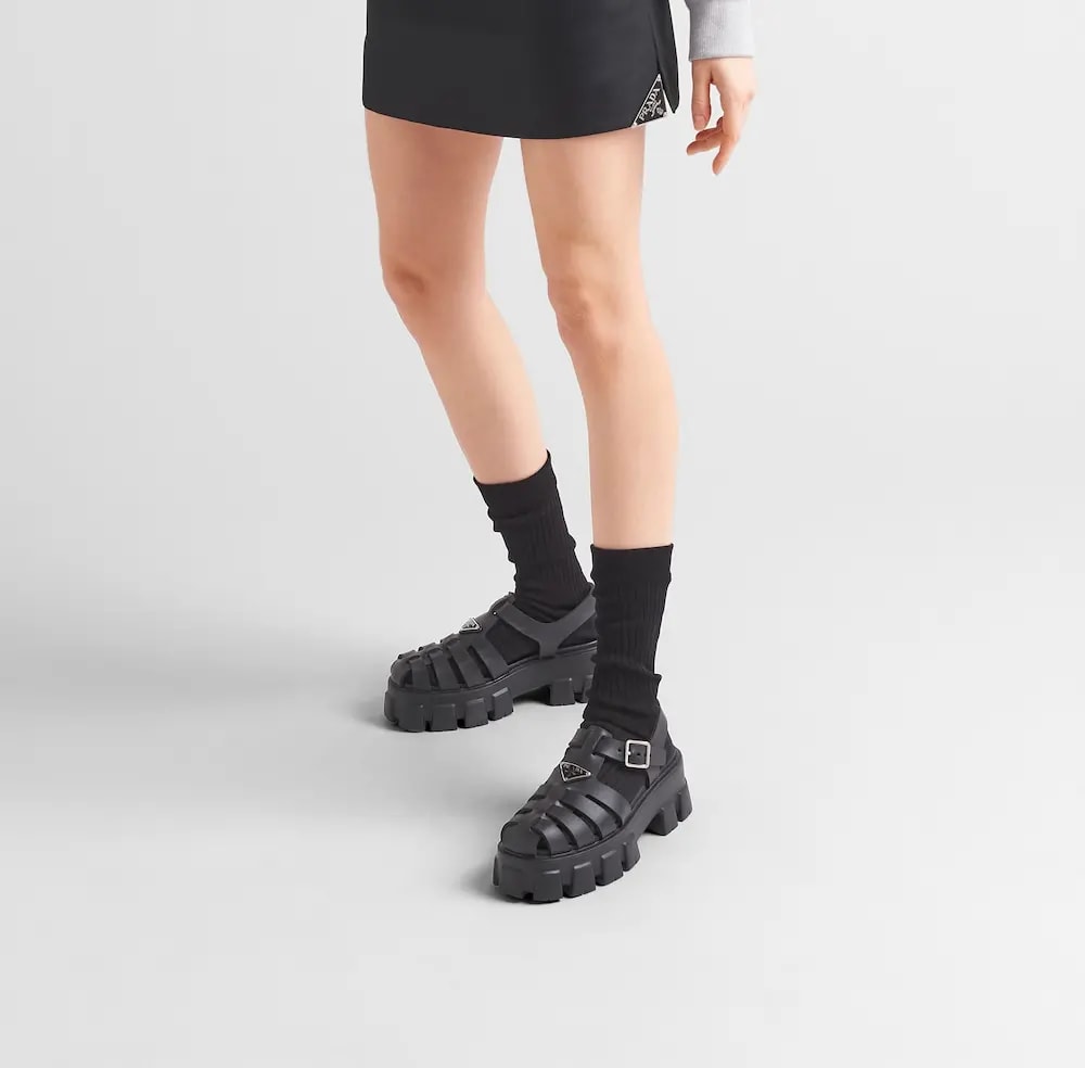 Dép Prada Monolith Foam Rubber 'Black' 1X853M-3LKK-F0002-F055 — ảnh 2