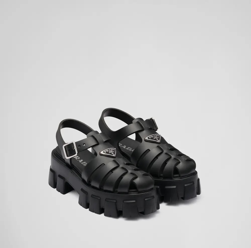 Dép Prada Monolith Foam Rubber 'Black' 1X853M-3LKK-F0002-F055 — ảnh 5