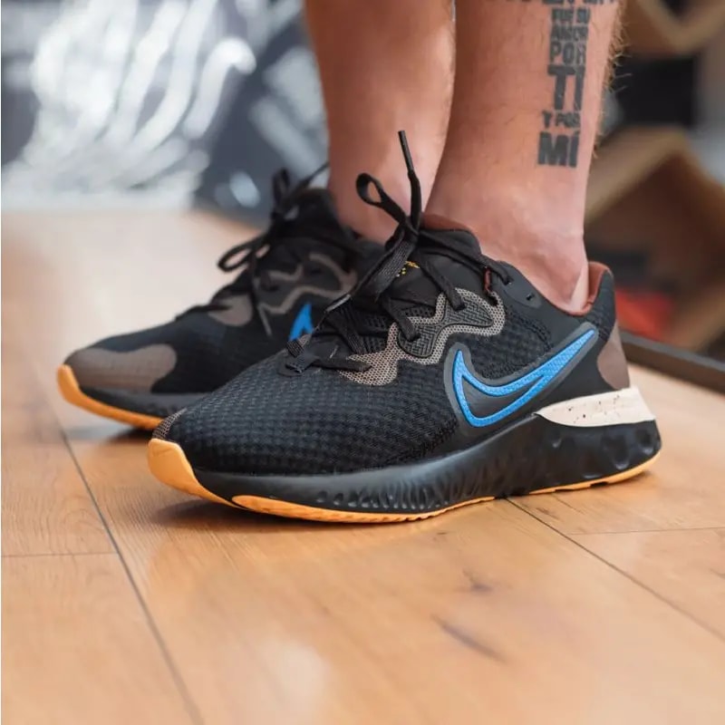 Giày Nike Renew Run 2 'Black Photo Blue' CU3504-002 — ảnh 3