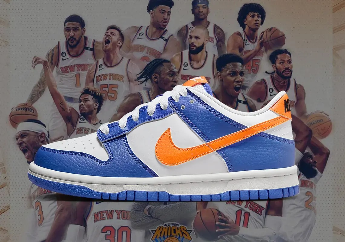 Giày Nike Dunk Low GS 'Knicks' FN7783-400 — ảnh 4