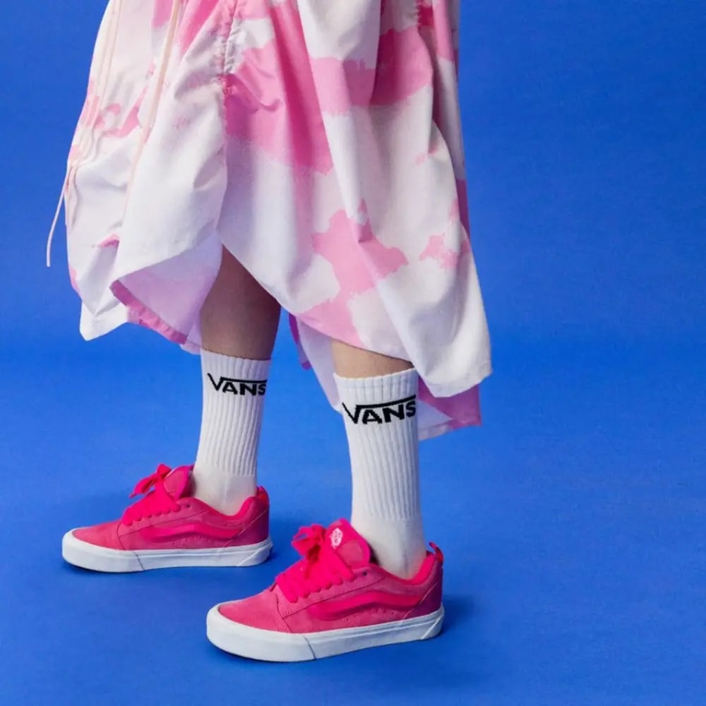Giày Vans Knu Skool 'Pink' VN0009QCYU2 — ảnh 2