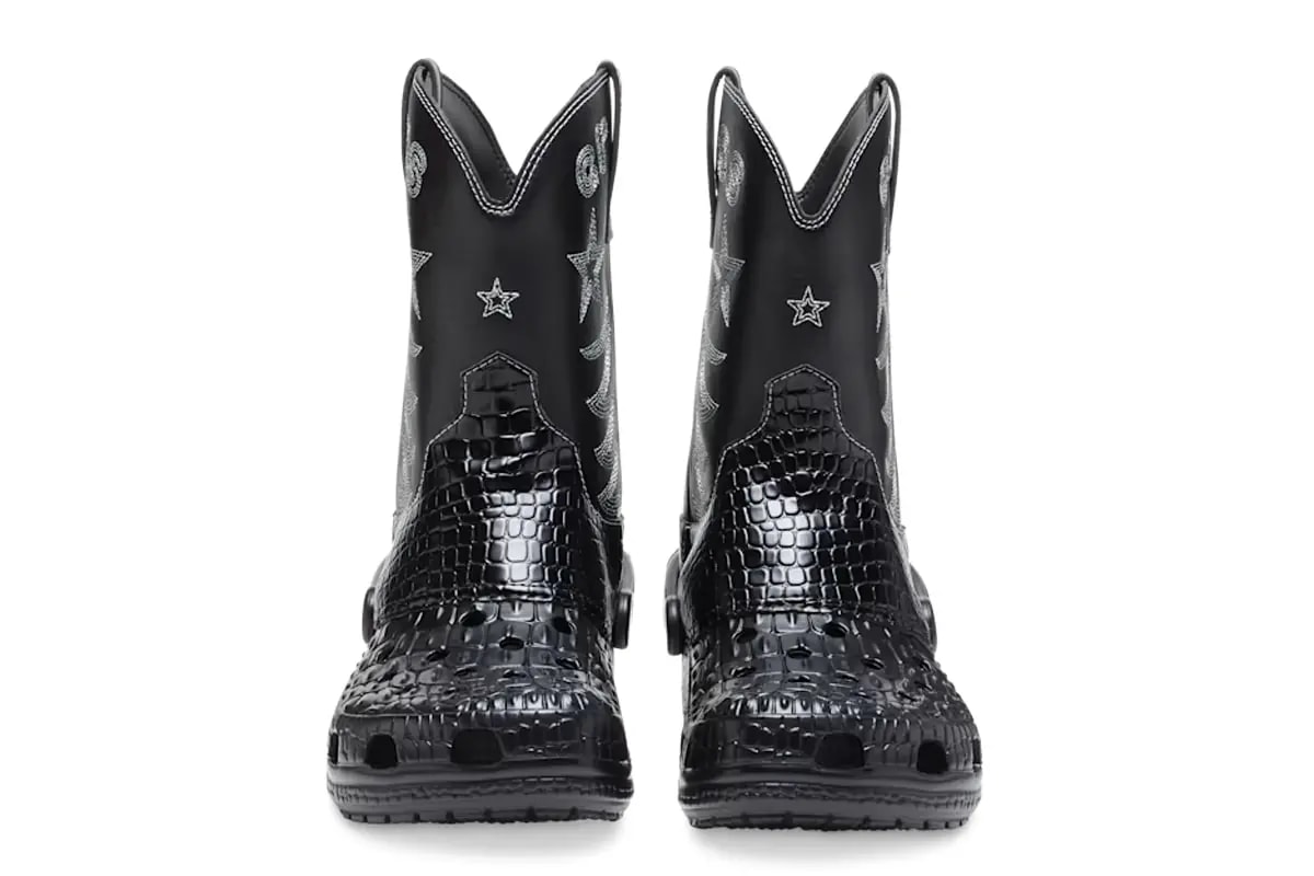 Dép Crocs Classic Cowboy Boot 'Black' 208695-001 — ảnh 5