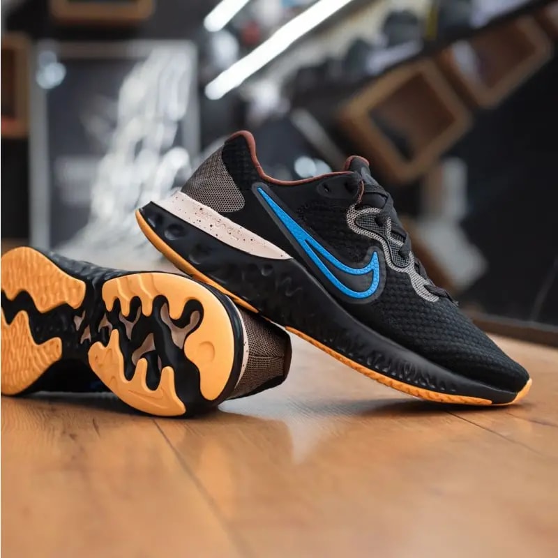 Giày Nike Renew Run 2 'Black Photo Blue' CU3504-002 — ảnh 4