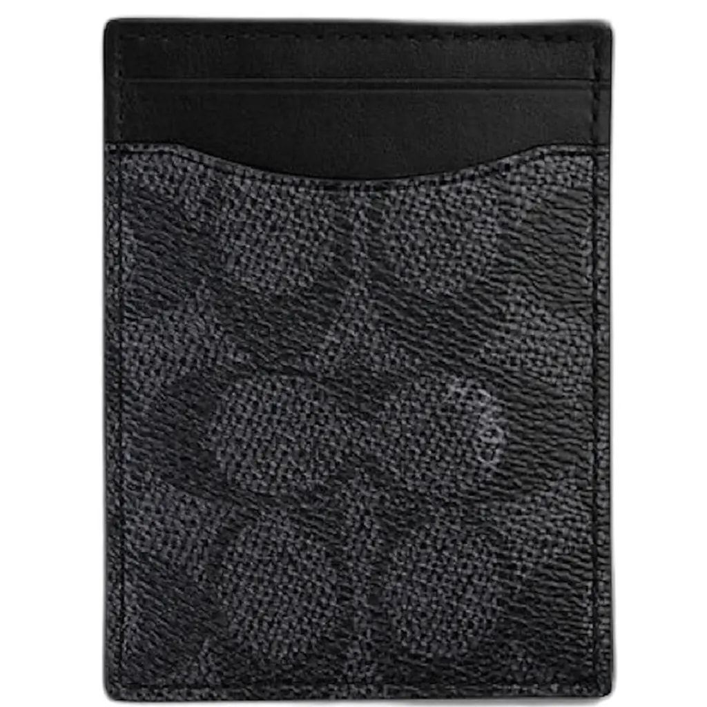 Ví Coach Money Clip Card Case 'Black' CA552-CHR
