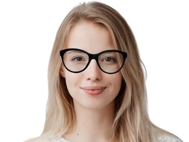 Kính Gucci Eyeglasses Cat Eye 'Black' GG0486O-001 — ảnh 3