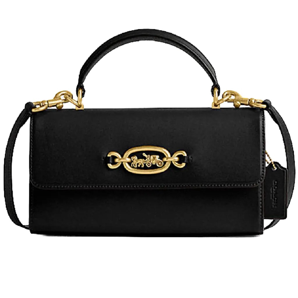 Túi Coach Harlow Top Handle 'Black' CM701-B4-BK