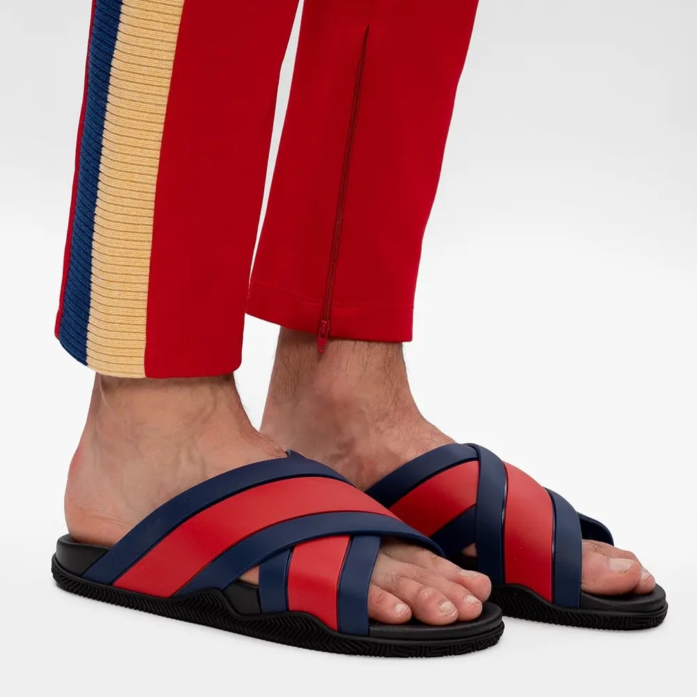 Dép Gucci GG Slide Sandal 'Blue Red' 630326-J8700-8497 — ảnh 2