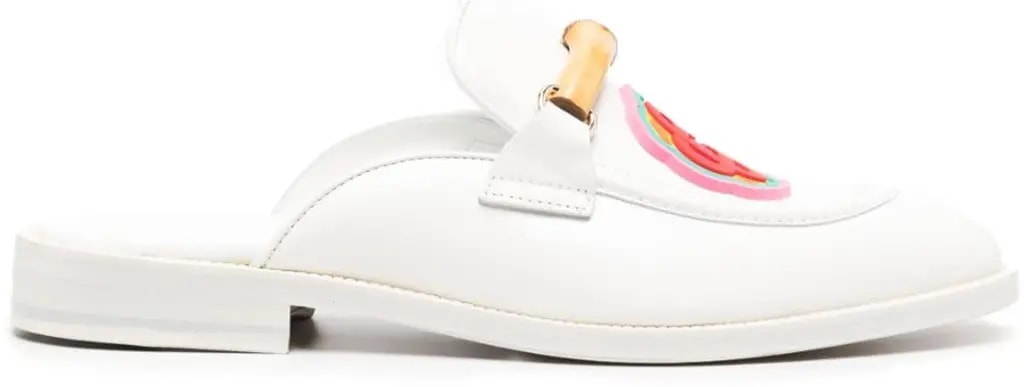 Giày Casablanca Monogram Memphis Mule 'White' AS23-FW-007-05 — kich-thuoc: 40