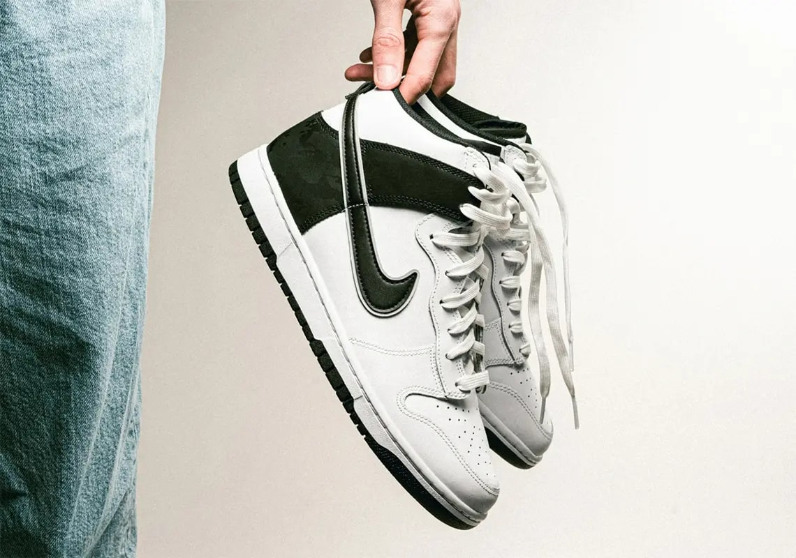 Giày Nike Dunk High Retro SE 'White Black Camo' DD3359-100 — ảnh 3