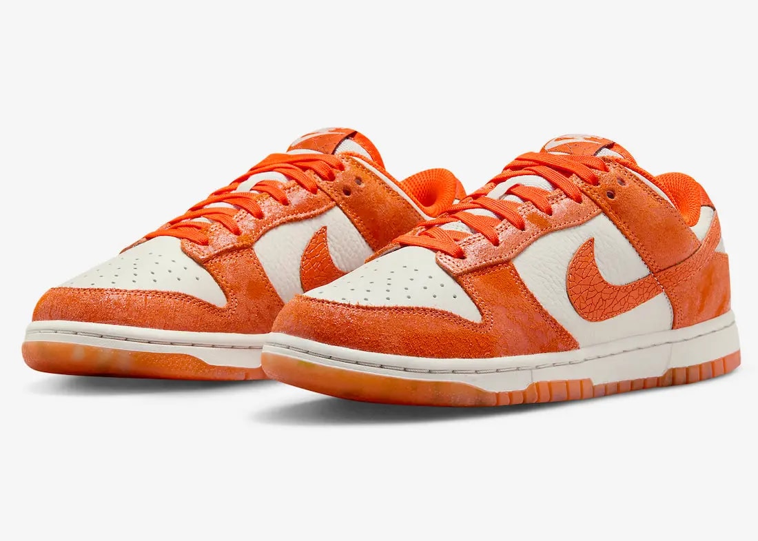 Giày Nike Dunk Low ‘Cracked Orange’ FN7773-001 — ảnh 5