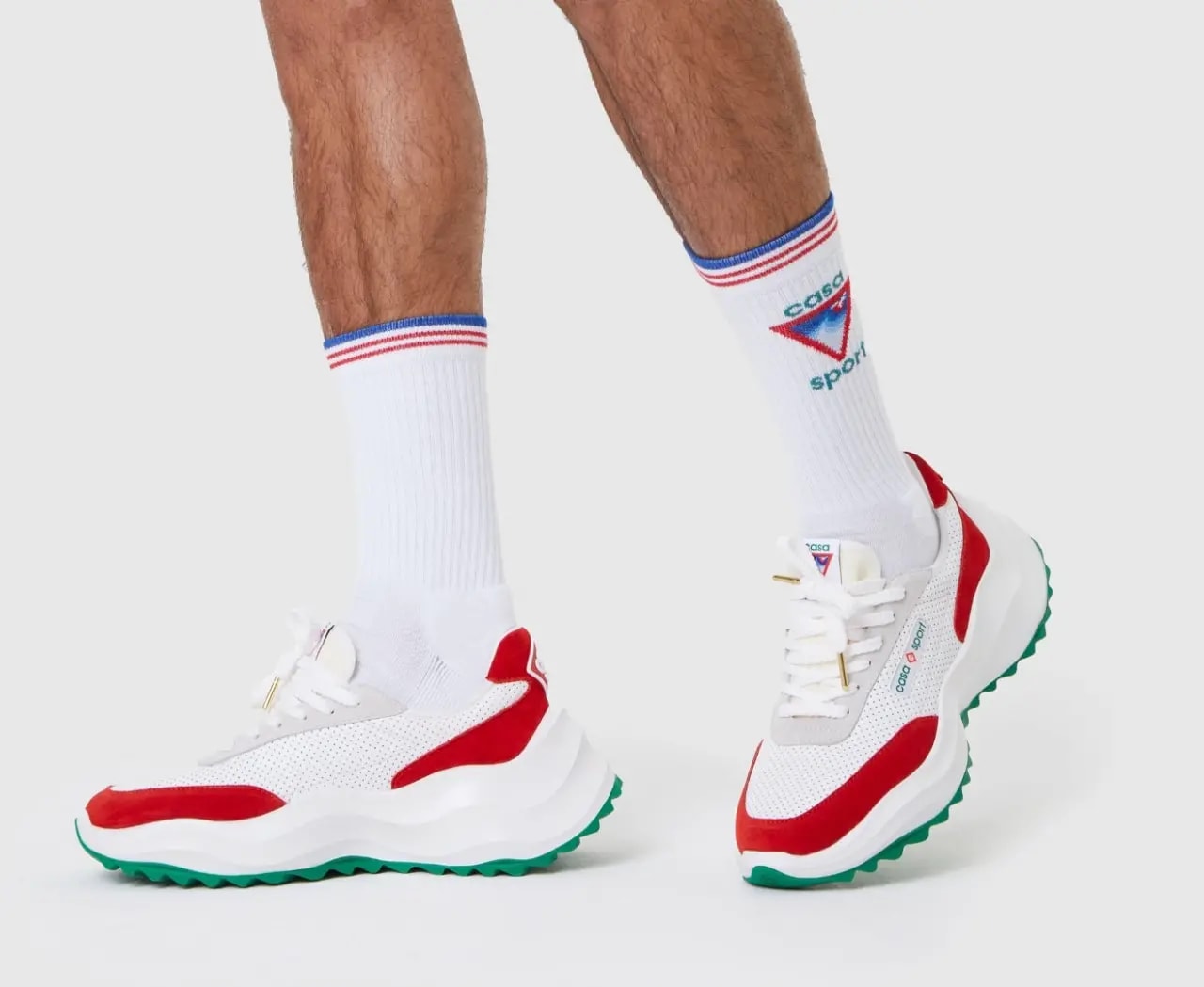 Giày Casablanca Atlantis Sneaker 'White Red' AF22-SNK-001-04 — ảnh 2