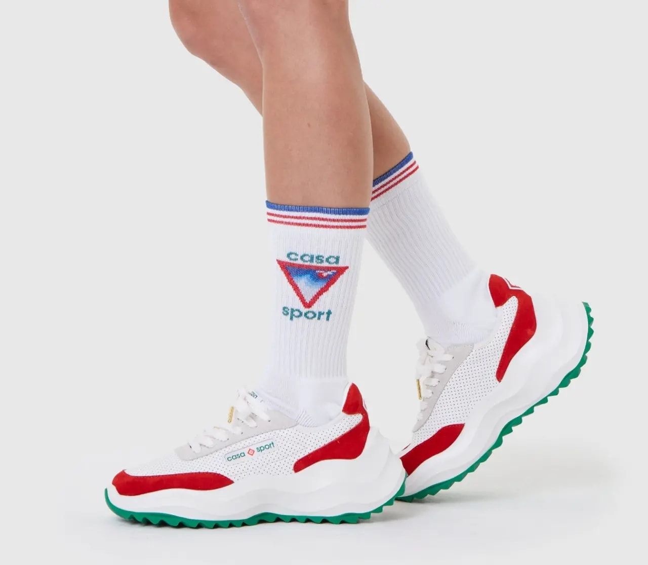 Giày Casablanca Atlantis Sneaker 'White Red' AF22-SNK-002-04 — ảnh 2