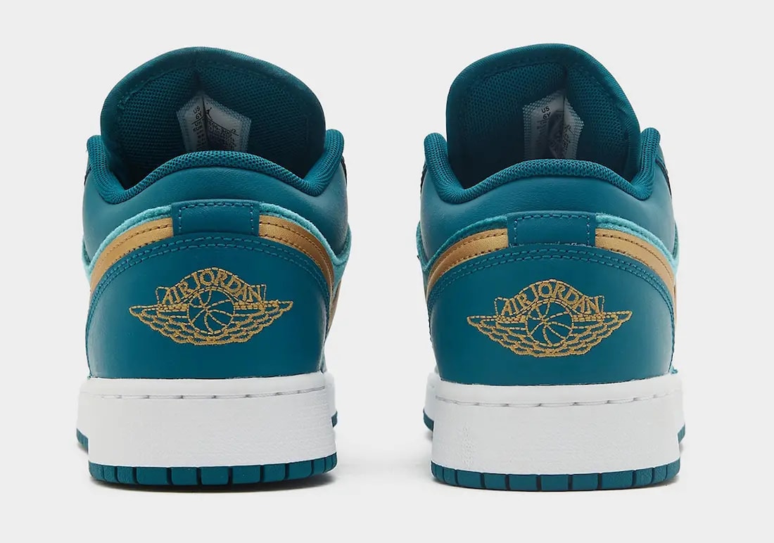 Giày Nike Air Jordan 1 Low GS 'Velvet Geode Teal' FB9896-300 — ảnh 3