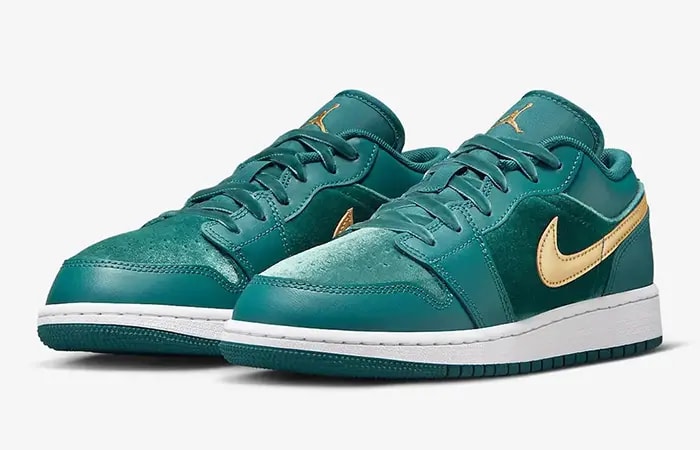 Giày Nike Air Jordan 1 Low GS 'Velvet Geode Teal' FB9896-300 — ảnh 2