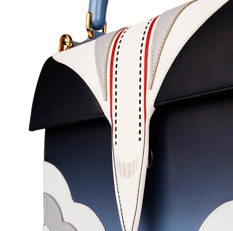 Túi Casablanca Flight Jeanne 'Navy' AF22-BAG-028-01 — ảnh 4