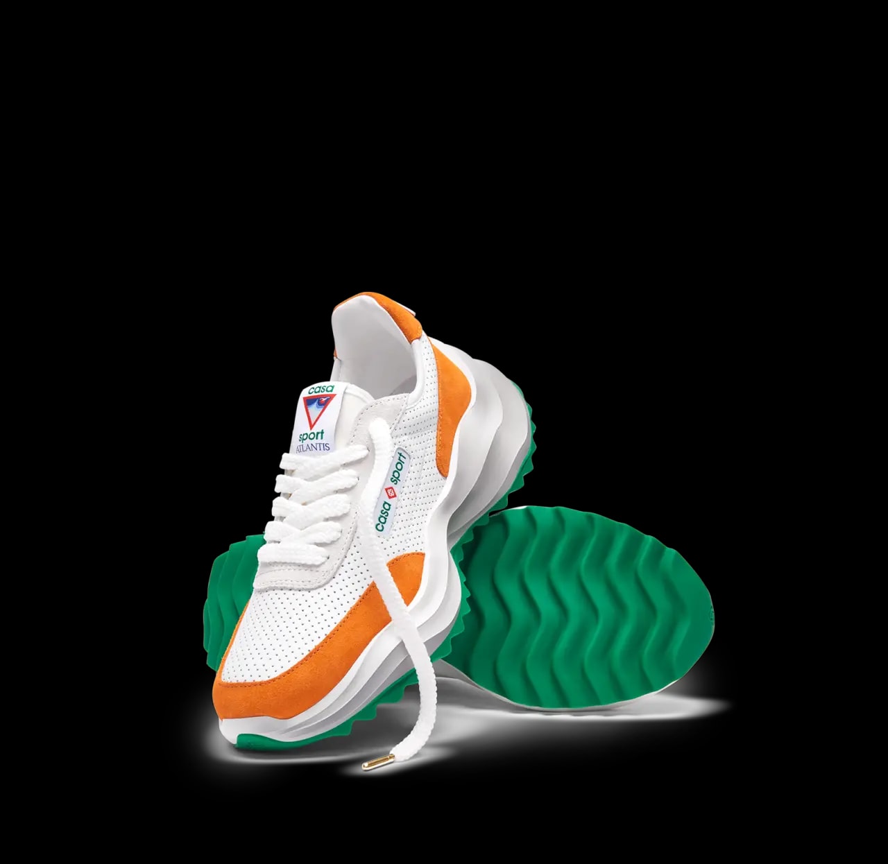 Giày Casablanca Atlantis Sneaker 'White Clay Orange' AF22-SNK-001-02 — ảnh 3