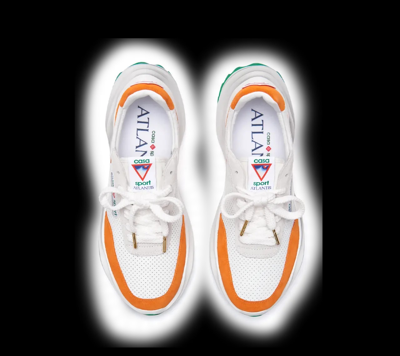 Giày Casablanca Atlantis Sneaker 'White Clay Orange' AF22-SNK-001-02 — ảnh 2