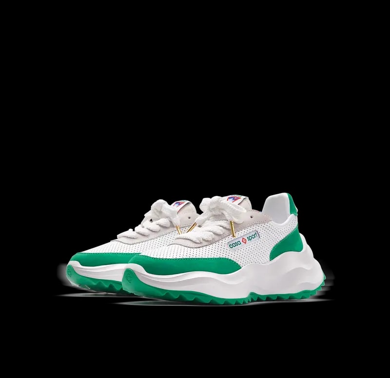 Giày Casablanca Atlantis Tennis Sneaker 'White Green' AF22-SNK-001-03 — ảnh 4