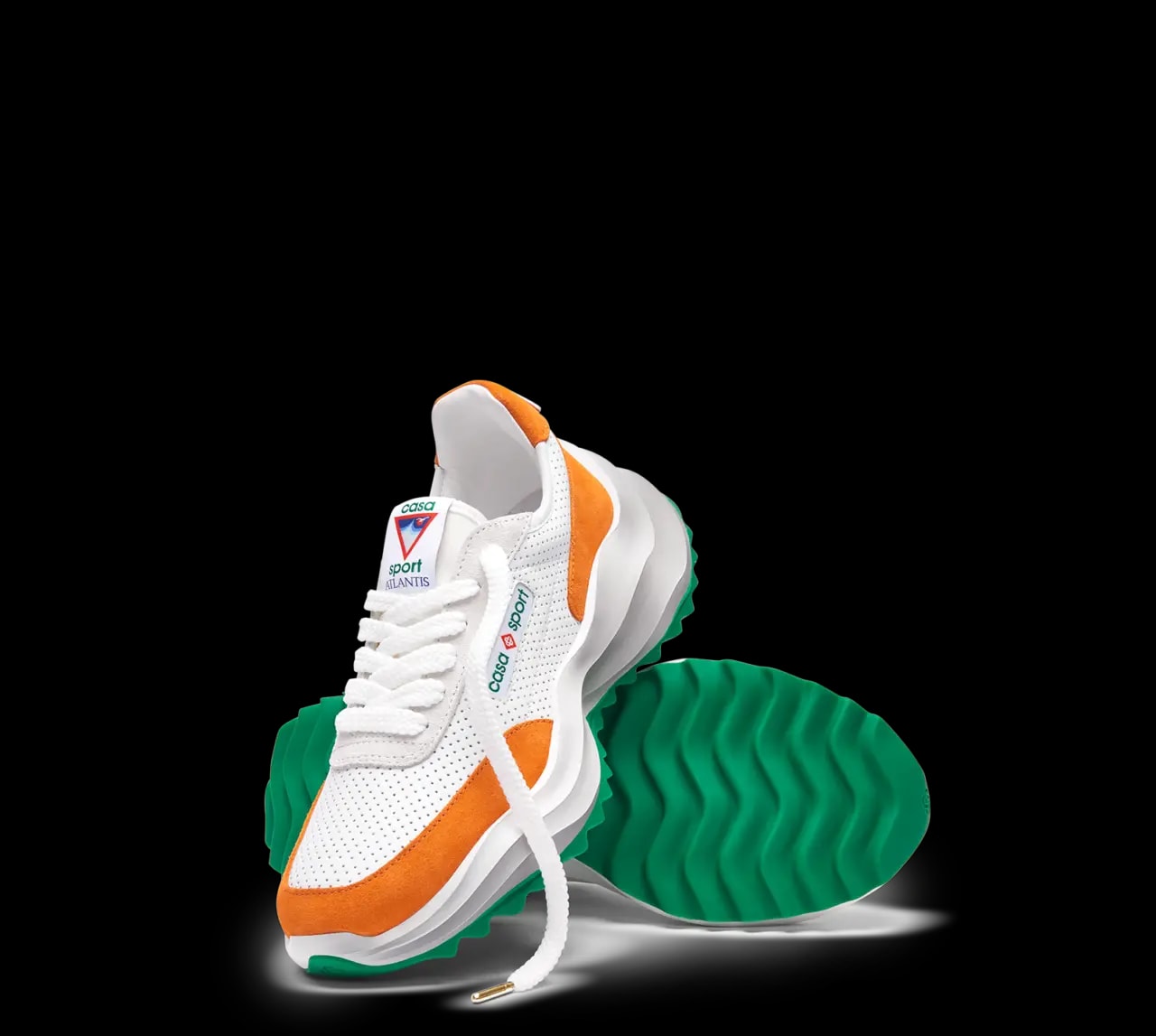 Giày Casablanca Atlantis Sneaker 'White Orange' AF22-SNK-002-02 — ảnh 5