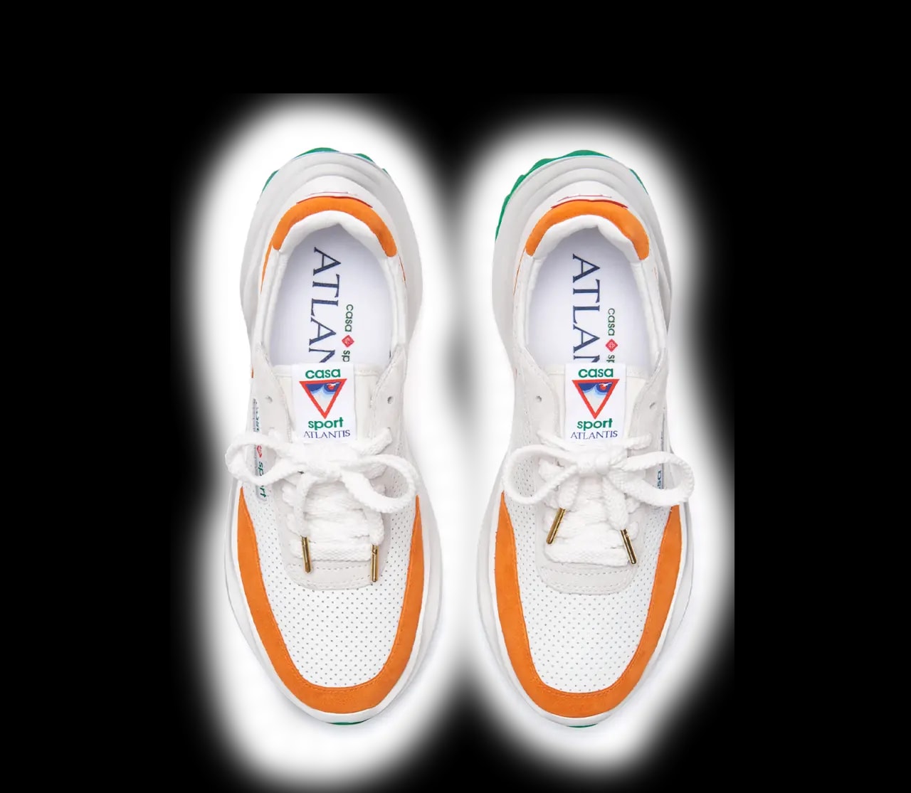 Giày Casablanca Atlantis Sneaker 'White Orange' AF22-SNK-002-02 — ảnh 3